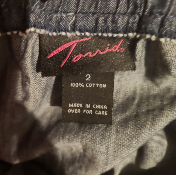 torrid denim mini dress/ coverup size 2X - Picture 4 of 5